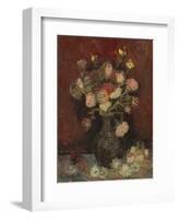 Vase with Chinese Asters and Gladioli, 1886-Vincent van Gogh-Framed Art Print