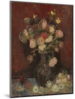 Vase with Chinese Asters and Gladioli, 1886-Vincent van Gogh-Mounted Art Print