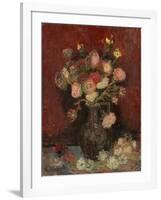 Vase with Chinese Asters and Gladioli, 1886-Vincent van Gogh-Framed Giclee Print