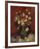 Vase with Chinese Asters and Gladioli, 1886-Vincent van Gogh-Framed Giclee Print