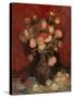 Vase with Chinese Asters and Gladioli-Vincent van Gogh-Stretched Canvas