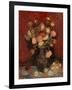 Vase with Chinese Asters and Gladioli-Vincent van Gogh-Framed Giclee Print