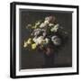 Vase with Chrysanthemums-Henri Fantin-Latour-Framed Giclee Print