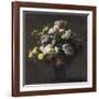 Vase with Chrysanthemums-Henri Fantin-Latour-Framed Giclee Print