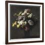 Vase with Chrysanthemums-Henri Fantin-Latour-Framed Giclee Print