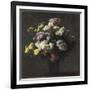 Vase with Chrysanthemums-Henri Fantin-Latour-Framed Giclee Print