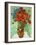 Vase with Cornflowers and Poppies, 1890 (oil on canvas)-Vincent van Gogh-Framed Giclee Print