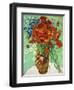 Vase with Cornflowers and Poppies, 1890 (oil on canvas)-Vincent van Gogh-Framed Premium Giclee Print