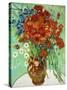 Vase with Cornflowers and Poppies, 1890 (oil on canvas)-Vincent van Gogh-Stretched Canvas