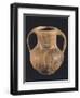 Vase with Engraved Lines, Osco-Samnite Manufacture, Campania, Italy-null-Framed Giclee Print