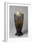 Vase with Etched Decoration on Bronze Base-Emile Lenoble-Framed Giclee Print