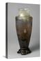 Vase with Etched Decoration on Bronze Base-Emile Lenoble-Stretched Canvas