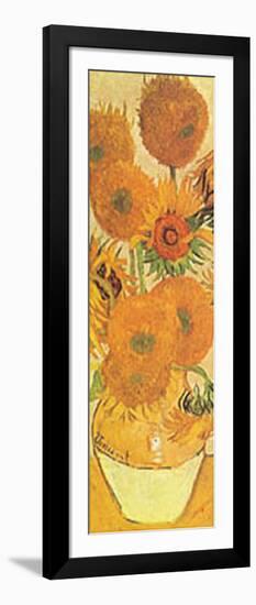 Vase with Fifteen Sunflowers Detail-Vincent van Gogh-Framed Art Print