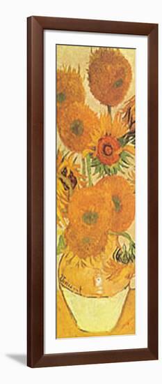 Vase with Fifteen Sunflowers Detail-Vincent van Gogh-Framed Art Print