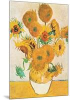 Vase with Fifteen Sunflowers-Vincent van Gogh-Mounted Art Print