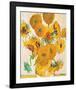 Vase with Fifteen Sunflowers-Vincent van Gogh-Framed Art Print