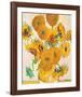 Vase with Fifteen Sunflowers-Vincent van Gogh-Framed Art Print