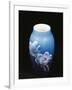 Vase with Floral Decorations, Ceramic, Copenhagen Manufacture, Denmark-null-Framed Giclee Print