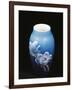 Vase with Floral Decorations, Ceramic, Copenhagen Manufacture, Denmark-null-Framed Giclee Print