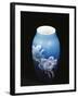 Vase with Floral Decorations, Ceramic, Copenhagen Manufacture, Denmark-null-Framed Giclee Print