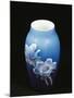 Vase with Floral Decorations, Ceramic, Copenhagen Manufacture, Denmark-null-Mounted Giclee Print