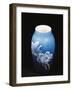 Vase with Floral Decorations, Ceramic, Copenhagen Manufacture, Denmark-null-Framed Giclee Print