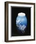 Vase with Floral Decorations, Ceramic, Copenhagen Manufacture, Denmark-null-Framed Giclee Print