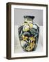 Vase with Floral Decorations, Symbolist Design Inspired by English Models-Galileo Chini-Framed Giclee Print