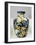 Vase with Floral Decorations, Symbolist Design Inspired by English Models-Galileo Chini-Framed Giclee Print