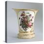 Vase with Floral Decorations-null-Stretched Canvas