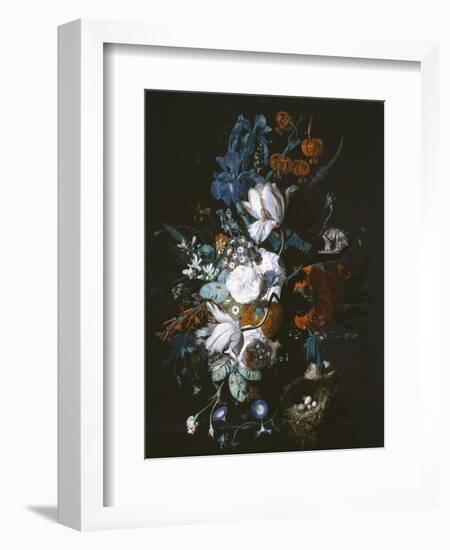 Vase with Flowers, C.1720-Jan van Huysum-Framed Giclee Print