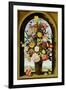 Vase with Flowers in a Window, about 1618-Ambrosius Bosschaert-Framed Giclee Print