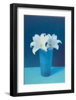 Vase With Flowers (Lilies)-null-Framed Art Print