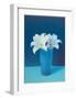 Vase With Flowers (Lilies)-null-Framed Art Print