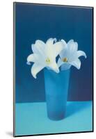 Vase With Flowers (Lilies)-null-Mounted Art Print