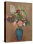 Vase with Flowers (Oil on Canvas)-Odilon Redon-Stretched Canvas