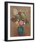 Vase with Flowers (Oil on Canvas)-Odilon Redon-Framed Giclee Print