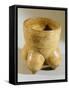 Vase with Four Feet Originating from El Salvador-null-Framed Stretched Canvas