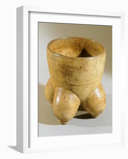 Vase with Four Feet Originating from El Salvador-null-Framed Giclee Print