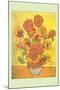 Vase with Fourteen Sunflowers-Vincent van Gogh-Mounted Art Print