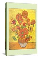 Vase with Fourteen Sunflowers-Vincent van Gogh-Stretched Canvas