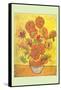 Vase with Fourteen Sunflowers-Vincent van Gogh-Framed Stretched Canvas