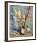 Vase with Gladioli and China Asters, 1886-Vincent van Gogh-Framed Giclee Print