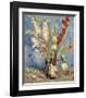 Vase with Gladioli and China Asters, 1886-Vincent van Gogh-Framed Giclee Print