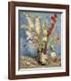 Vase with Gladioli and China Asters, 1886-Vincent van Gogh-Framed Giclee Print