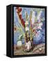 Vase with Gladioli-Vincent van Gogh-Framed Stretched Canvas