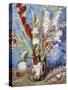 Vase with Gladioli-Vincent van Gogh-Stretched Canvas