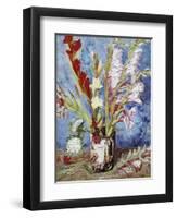 Vase with Gladioli-Vincent van Gogh-Framed Giclee Print