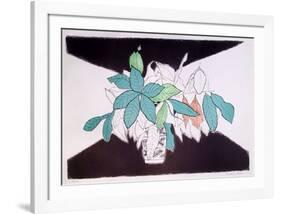 Vase With Leaves-Beatrice Seiden-Framed Limited Edition