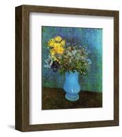 Vase with Lilacs, Daisies and Anemone-Vincent van Gogh-Framed Art Print